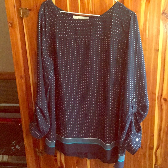 LOFT Tops - LOFT Navy blue blouse